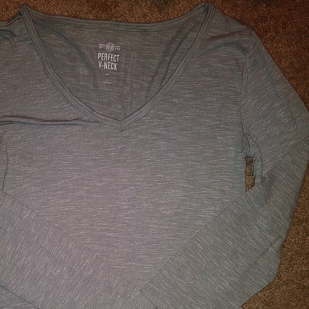 Grey V-Neck